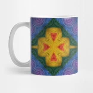 Painted Diamond Pattern Mug